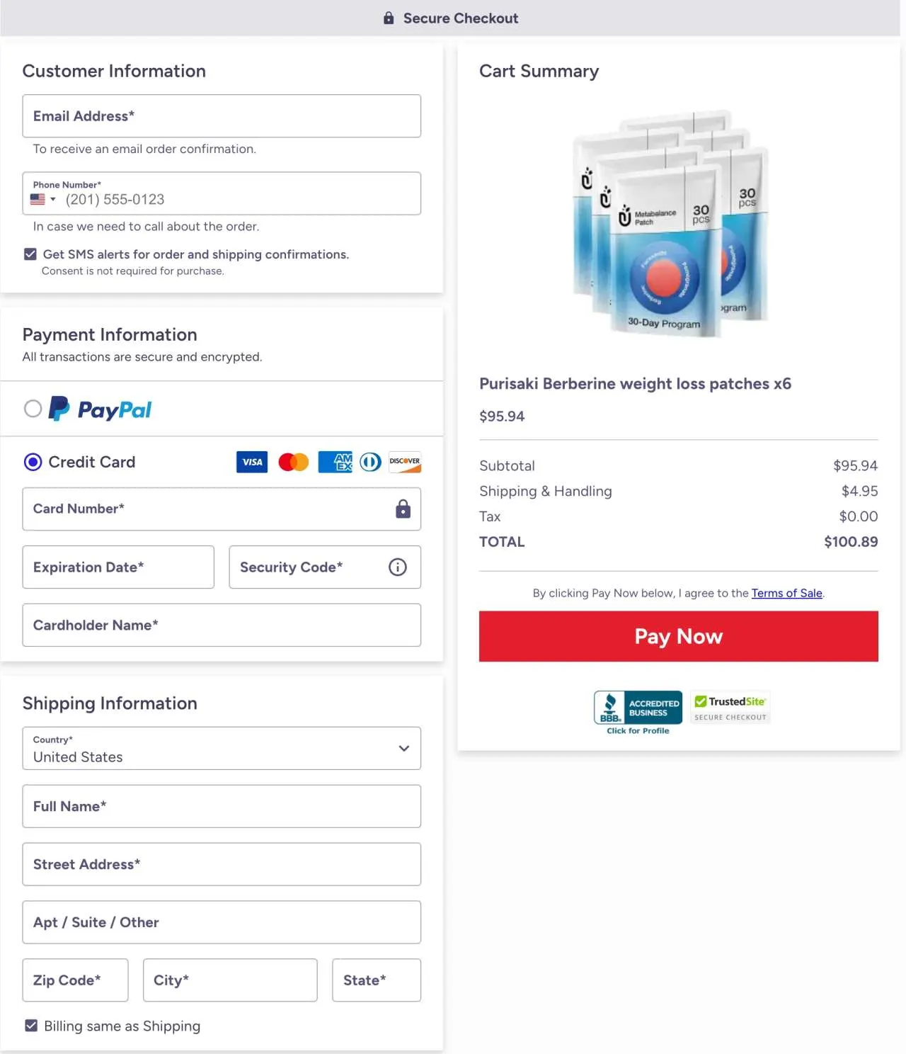 Order Purisaki Berberine Patch Now — Official USA